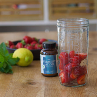 Rezept: Fermentierte Erdbeerlimonade mit Millivital Starterkultur