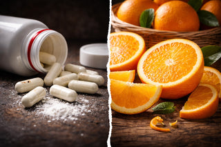 Natürliche oder synthetische Vitamine – Vitamin-C-Kapsel vs. Orange im Vergleich