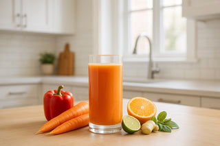 fermentierter Saft orange Karotte Ingwer