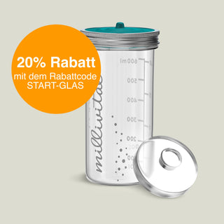 Fermentierglas 700 ml mit Glasgewicht