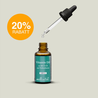 Vitamin D3 1.000 I.E. | reines Vitamin D in MCT-Öl ohne Zusätze